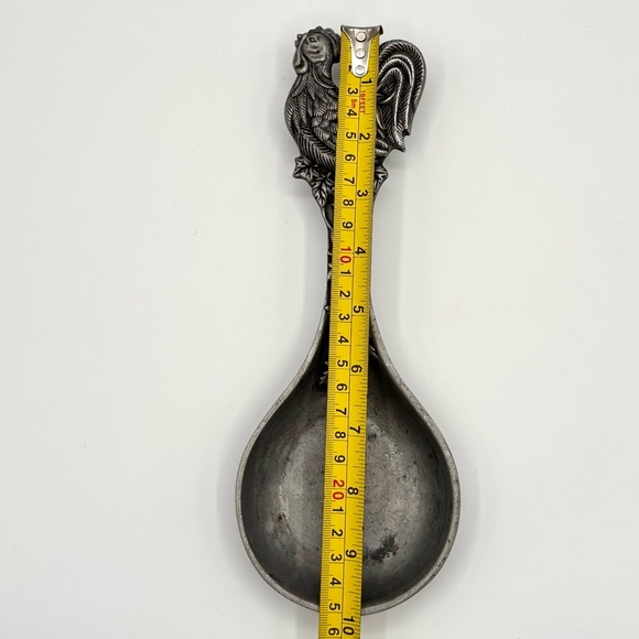 Vintage Lenox Pewter Rooster Spoon Rest / Stove Saver - Picture 6 of 7